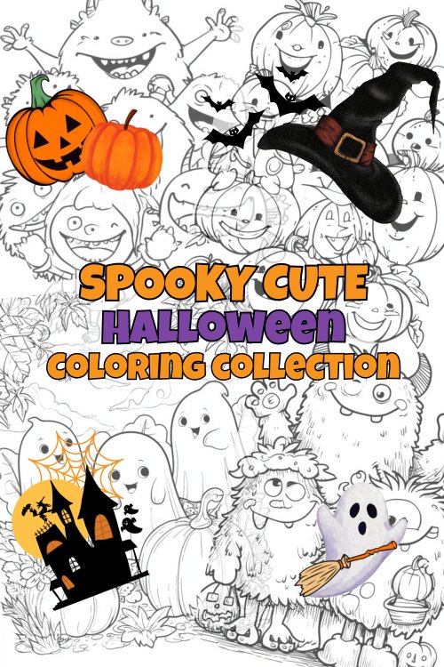 Halloween coloring collection
