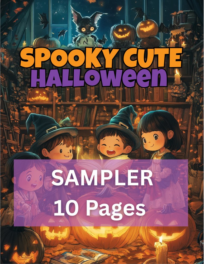 Halloween Coloring Book Sampler