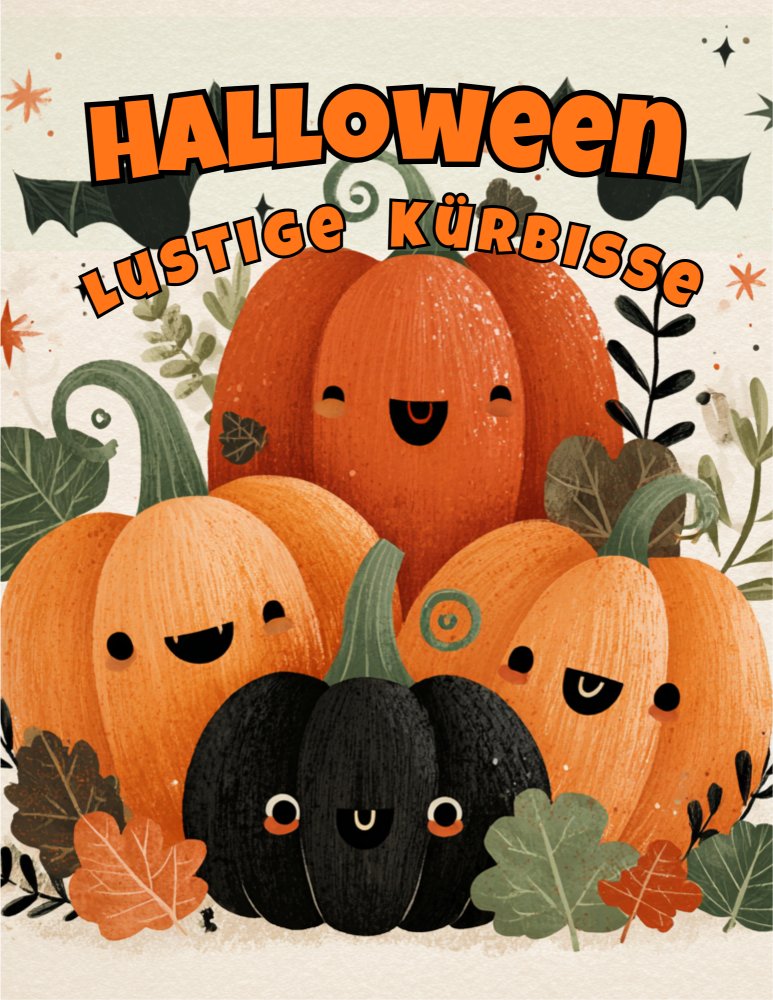 Halloween lustige Kuerbisse Malvorlagen