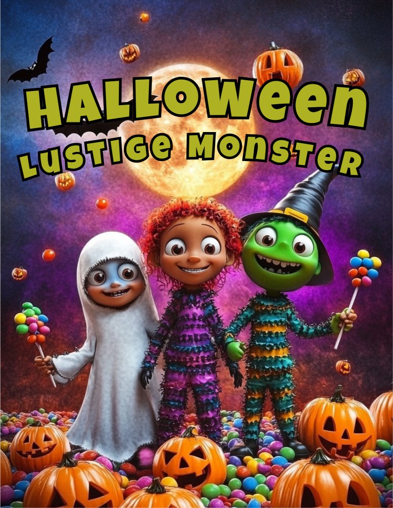 Halloween lustige Monster Malvorlagen