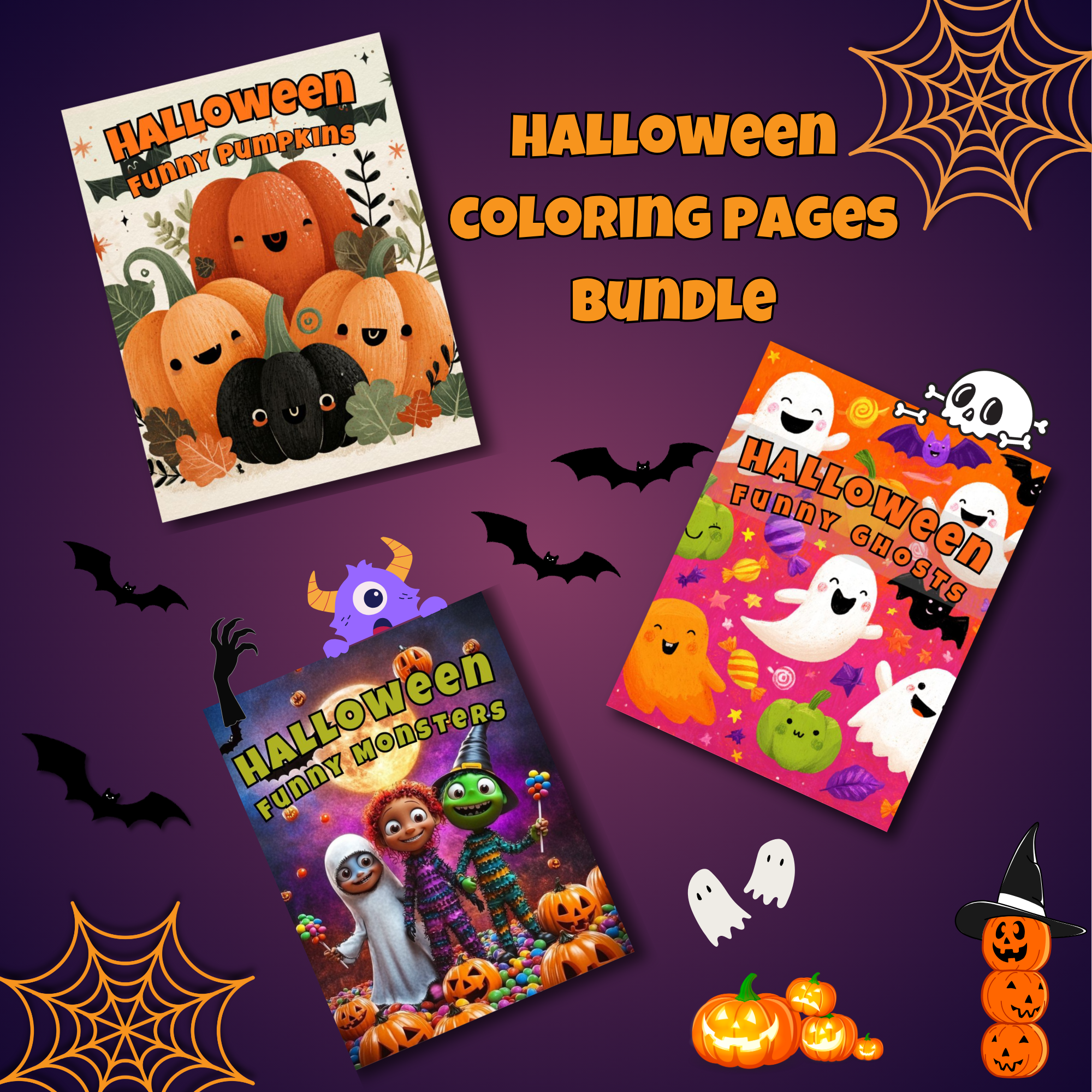 Halloween Coloring Pages BUndle