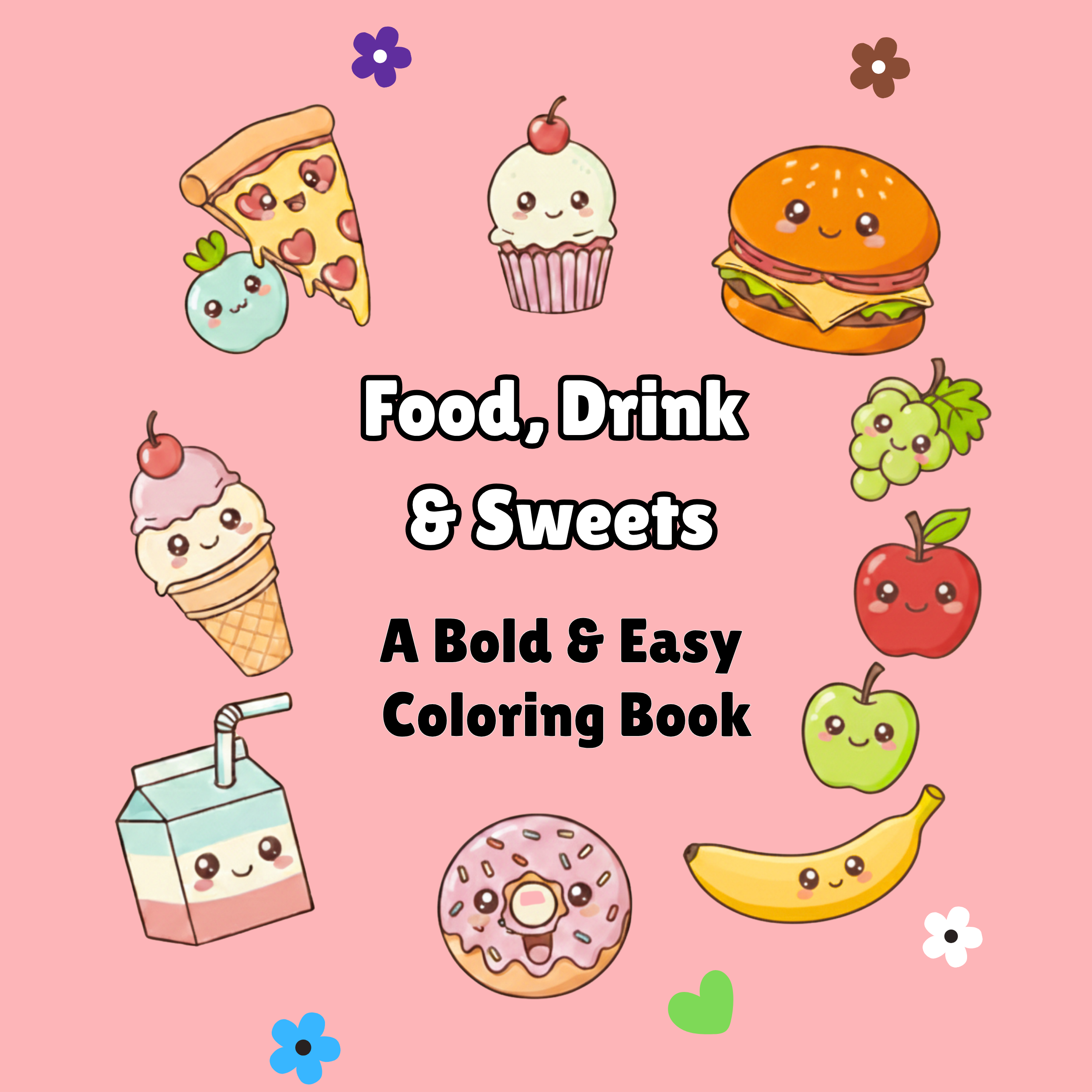 Kawaii Food Coloring Book